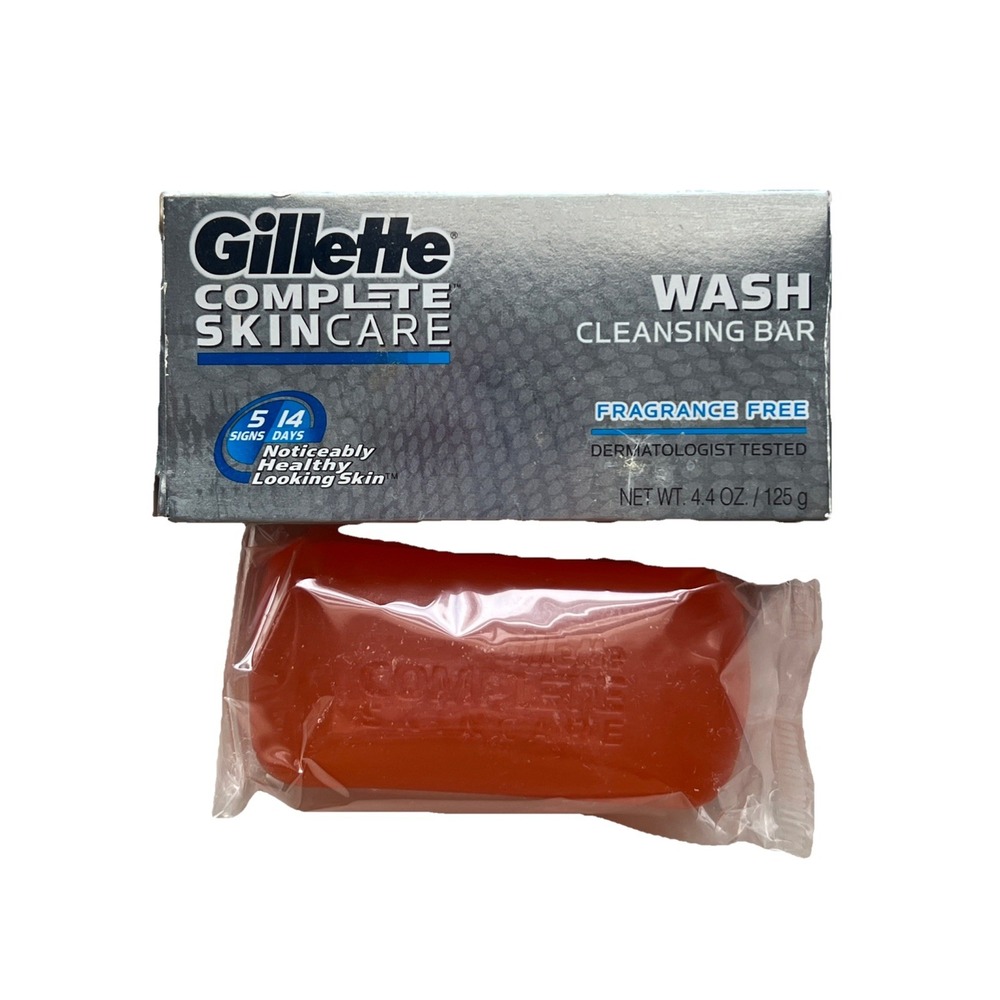 Gillette Complete Skin Care Cleansing‎ Bar, Fragrance Free 4.4oz Discontinued